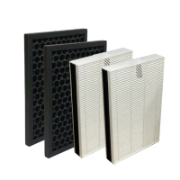 【PUREBURG】4入組-適用Hitachi日立KPI-353H全熱交換器/新風機替換用PM2.5 HEPA濾網濾芯(完整更換4入組)