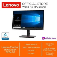 Lenovo Monitor ThinkVision S22e-20 21.5" FHD