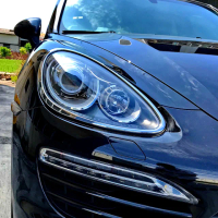 【IDFR】Porsche 保時捷 Cayenne 凱宴 2011~2014 鍍鉻銀 前燈框 飾貼(車燈框 前燈框 頭燈框 大燈框)