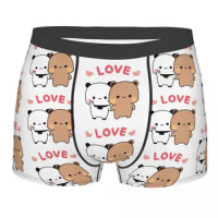 Printed Boxer Bubu Dudu Love Story Shorts Panties Briefs Men's Underwear Panda Bear Soft Underpants for Homme