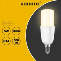 陽光 - LED燈膽(棒燈) - 5W / E14細螺頭 / 黃光3000K #LED燈泡 #LED棒膽 (LPINB-5E14W)