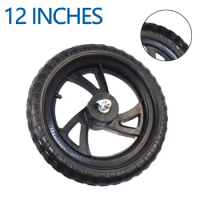 Original 12 1 / 2x2 1 / 4 Solid Wheel Wheelchair Parts Rear Wheel 12 Inch PU Tire Inflation Free Wheel Manual Wheelchair Wheel