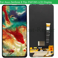 6.67''Original lcd for Asus Zenfone 8 Flip LCD Display with touch digitizer Assembly for ZS672KS display with touch panel