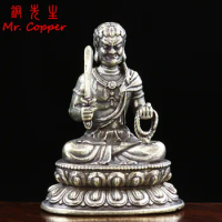 Antique Brass Acalanatha Buddha Small Statue Desktop Ornaments Home Decorations Crafts Accessories Chinese Fudo Myoo Sculptures