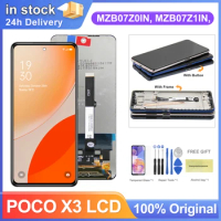 6.67" Screen for Xiaomi Poco X3 / Poco X3 Pro Lcd Display Touch Screen Digitizer Assembly With Frame for Poco X3 NFC Replacement