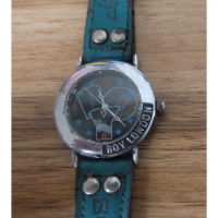 นาฬิกา Vintage Boy London Watch Size 34mm สีเงิน/เขียว คําแนะนําการขายที่ร้อนแรงในเดือนนี้