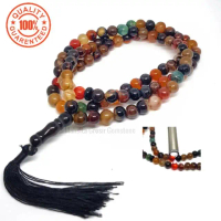 Nice & Practical Trending Now ⚡ Sulaiman HONEY Agate ROSARY 99 GRAINS 8MMWorth Every Penny