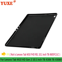 Tablet Case For Lenovo Tab M10 HD (2nd Gen) 2020 10.1" TB-X306 X306F X306X 10.1 inch Funda Back TPU Silicone Anti-Drop Cover