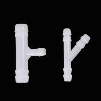 20Pcs Plastic Barb Hose Fitting Tee 4/7 mm Hose 8/11mm Hose Barb Water Connector Tee Y Coupling Garden Drip Irrigation