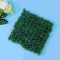 Fish Tank Square Artificial Grass Lawn Aquarium Fake Grass Mat for Decoration