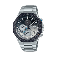 CASIO卡西歐 EDIFICE 藍牙太陽能賽車聯名手錶-灰黑漸層_EQB-1100AT-2A_44.6mm