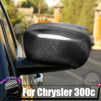 For Chrysler 300c 2003-2011 Real Carbon Fiber Rear View Side Mirror Cover Trim Shell Sticker LHD RHD Rearview