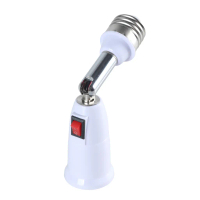 Bộ mở rộng ổ cắm bóng đèn E27, Có Thể Uốn Cong 180 độ, Bộ chuyển đổi ổ cắm E27 sang E27