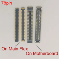 5pcs 34 78 Pin Lcd Display Screen FPC Connector On Motherboard For Samsung Galaxy A30s A307 A307F A307G A307YN USB Charger Port