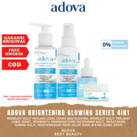 Adova Paket Brightening Series Whitening Flek Hitam scincare wajah bpom 1 paket glowing 4in1