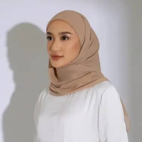 Lozy Hijab - Nala Voal Square New Material (Hijab Segi Empat Segiempat Bahan Voal Premium) Soft Beig