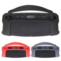 Silicone Cover Case Waterproof Travel Carrying Protective Gel Soft Skin with Shoulder Strap for JBL Charge 5 Wi-Fi Speaker