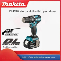 Makita DHP487 10mm 18V Li-Ion LXT Brushless Driver rechargeable brushless screwdriver impact electric power drill cordless