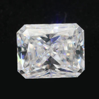 Super Quality 2CT 7*9mm Crushed Ice Radiant Cut White Moissanite Diamond