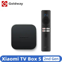 Global Xiaomi Mi TV Box S 2nd Gen 4K Android TV Ultra HD 2G 8G WIFI Google Cast Netflix Set top Smart TV Mi Box 4 Media Player