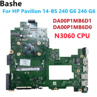 For HP Pavilion 14-BS 240 G6 246 G6 DA00P1MB6D1 Laptop Motherboard TPN-Q186 Processor N3060 925425-001 DDR3L Notebook Mainboard
