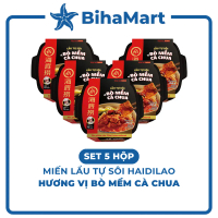 [SET 5 HỘP] - YIHAI - Lẩu tự sôi Haidilao hương vị Bò mềm cà chua, Lẩu tự sôi Hadilao bò mềm cà chua