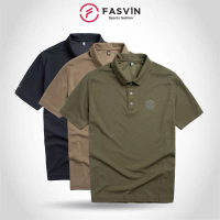 Áo Polo Thể Thao Nam Synthetic Logo FASVIN Dày Dặn Thoáng Mát PL25672