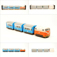 台鐵復興號列車 E200型 鐵支路4節迴力小列車 迴力車 火車玩具 壓克力盒裝 QV009T2 TR台灣鐵道