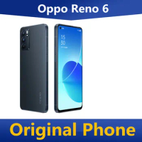 DHL Fast Delivery Oppo Reno 6 5G Cell Phone 6.43" 90HZ OLED 64.0MP 65W Super Charger Screen Fingerprint OTA Dimensity 900 GPS