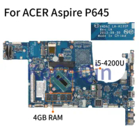 For ACER Aspire P645 I5-4200U 4GB Laptop Motherboard V4DA2 LA-A131P SR170 With 4GB RAM DDR3 Notebook Mainboard