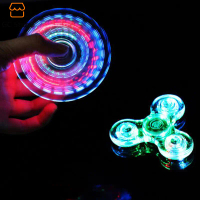 Spinner Hand Spinner Led Spinner Luminous Glow In Dark Light EDC Fidget Spinner