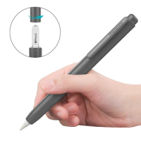 Holder Case Compatible For Apple Pencil 2nd Generation, Retractable Protective Pen Cover with Sturdy Clip for iPad Mini 6 2021