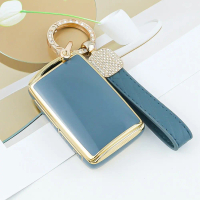 ฝาครอบและเคสกุญแจรถพรีเมียม 1 ชิ้น พร้อมสายคล้องกุญแจ ปกป้องกุญแจ 4 ปุ่ม เหมาะสำหรับ Mazda 6/8/3, รถ