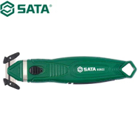 SATA 93622 Safety Box Cutter Hidden Blade Anti Cutting Hand Sturdy And Durable Wide Application Range Convenient And Fast
