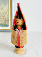 日本中古 鄉土玩具 傳統工蕓 雪子人形木芥子木偶置物擺飾