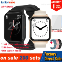 Zero 1.69 Inch Smart Watch Men Heart Rate Monitor IP67 Waterproof Women Smartwatch Fitness Tracker VS P8 Mix