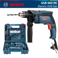 Bosch GSB 600 RE Impact Drill Multi-function 600W Electric Hand Drill Tool Kit Professional Drilling Machine Screwdriver Set