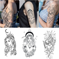 EAST TATTOO-Tato Temporer Aesthetic | Stiker Tato Boho Mistik Celestial | Tattoo Motif Cewek Bunga B