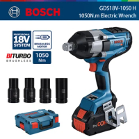 Bosch 1050N.m High Torque Brushless Electric Impact Wrench Industrial Grade Tower Crane Cordless Wrench Power Tool GDS18V-1050 H