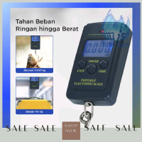 Timbangan Koper Tas Gantung Digital 40kg 10g dengan Backlight LED Navy Blue Akurasi 0.001kg Alat