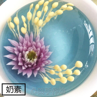 【心田手作】5.5吋食用藝術品果凍花(奶素) 7款可選 果凍花蛋糕
