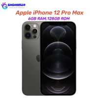 Original Apple iPhone 12 Pro Max 5G Mobile Phone 6.7'' 6GB RAM 128GB ROM IOS A14 Bionic Hexa Core Triple 12MP Unlocked Cellphone