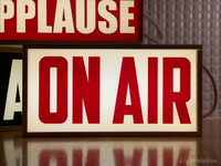 รุ่นยอดนิยม  On air light โคมไฟกลางคืนที่สร้างสรรค์ led โคมไฟตั้งโต๊ะบรรยากาศ ON AIR กล่องไฟ Hot