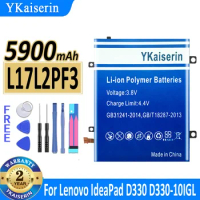 YKaiserin 5900mAh Battery L17L2PF3 L17M2PF3 L17S2PF3 L17D2PF2 L17C2PF1 for Lenovo IdeaPad D330 D330-10IGL D330-10IGM Batterie