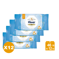 Kleenex 舒潔 12包組 濕式衛生紙(46抽x12包)