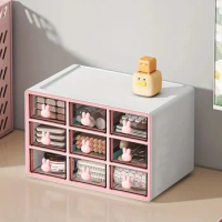 Cute Organizers Multifunctional Desk Organizer Stationery Drawer Style Pen Holder Office Organizing Plastic Boxes Accessories
