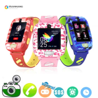 Smart Kid Student Girl Play Puzzle Game SOS Call Watch Baby Music Camera Clock Voice video Recorder Phone Camouflage Wrist Watch