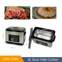 110v 220v 6L Slow Cooker Commercial Use Sous Vide Cooker Meat Slow Cook Steak Machine Sous Vide Cooker