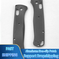 1Pair Aluminum Non-slip Patch DIY Handle Scales Patches for Benchmade Bugout 535 Replacement Repair Tools Parts Accessories