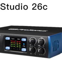 PreSonus Studio 26c USB-C™ compatible audio interface with XMAX-L mic preamps for live performance and studio